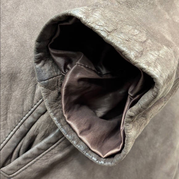 J. Jill Brown leather chore coat, M - Picture 15 of 16